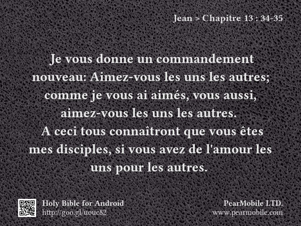 Jean, Chapitre 13:34-35